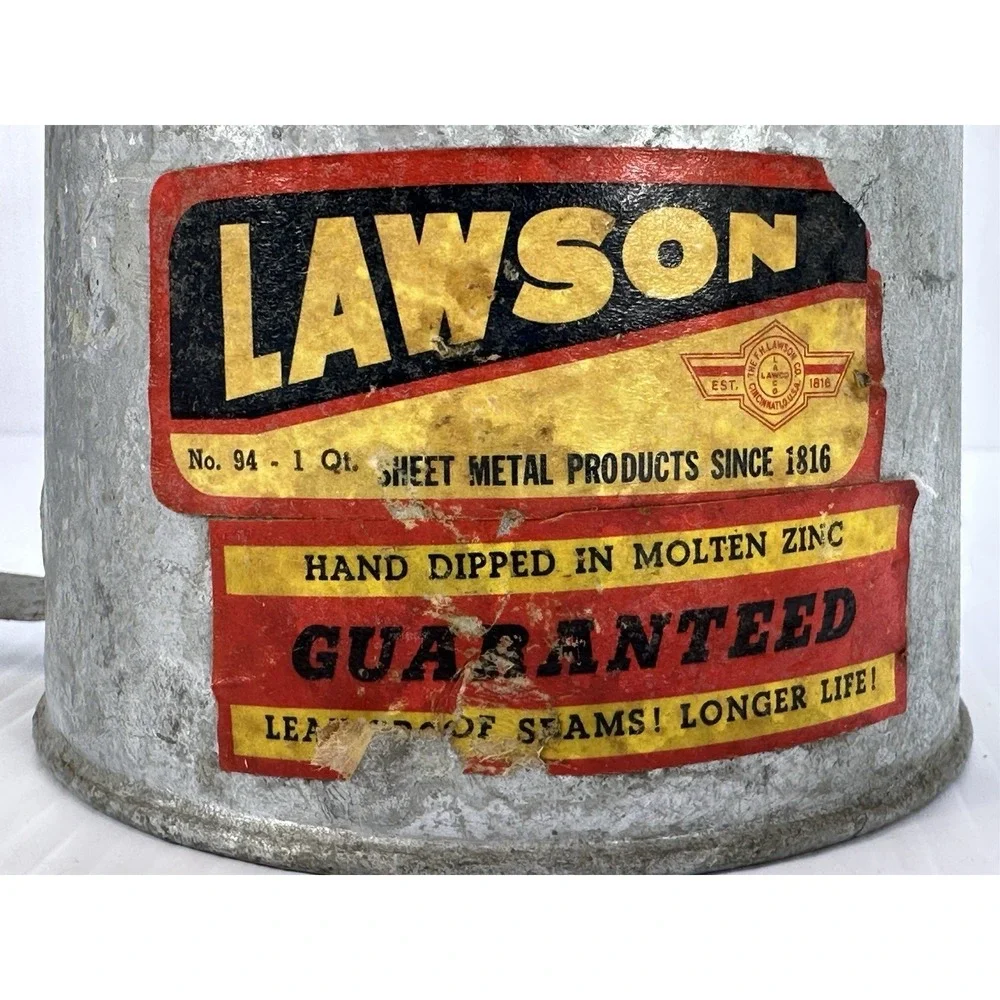 VTG Lawson 1 QUART Galvanized Steel 7.5